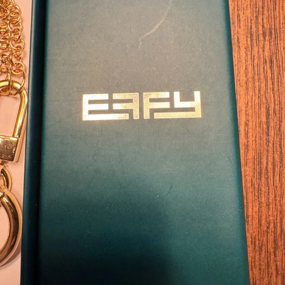 EFFY Gold Chain Key Chain Charm for Women Handbag Accessory with Clasp and Ring - Picture 3 of 8